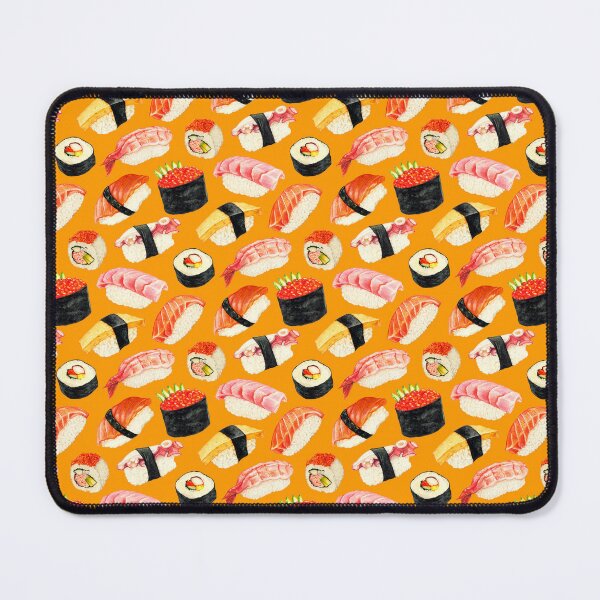 Item preview, Sushi Pattern - Orange designed and sold by Kelly  Gilleran.