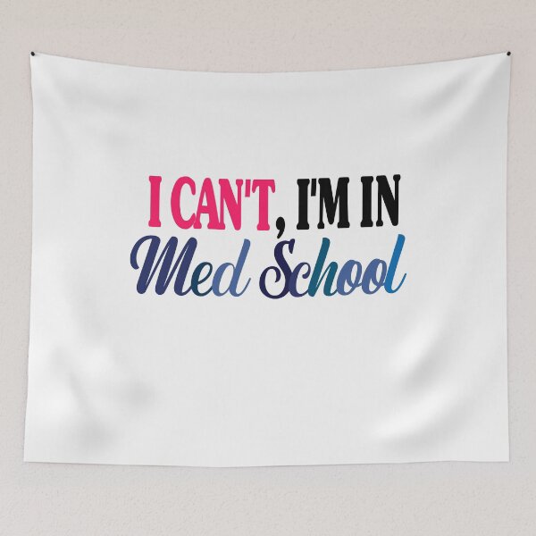 Item preview, I Can't I'm In Med School, funny Medical Student sticker designed and sold by Morja2015.