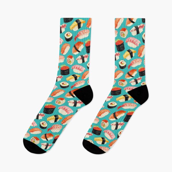 Item preview, Sushi Pattern - Blue designed and sold by Kelly  Gilleran.
