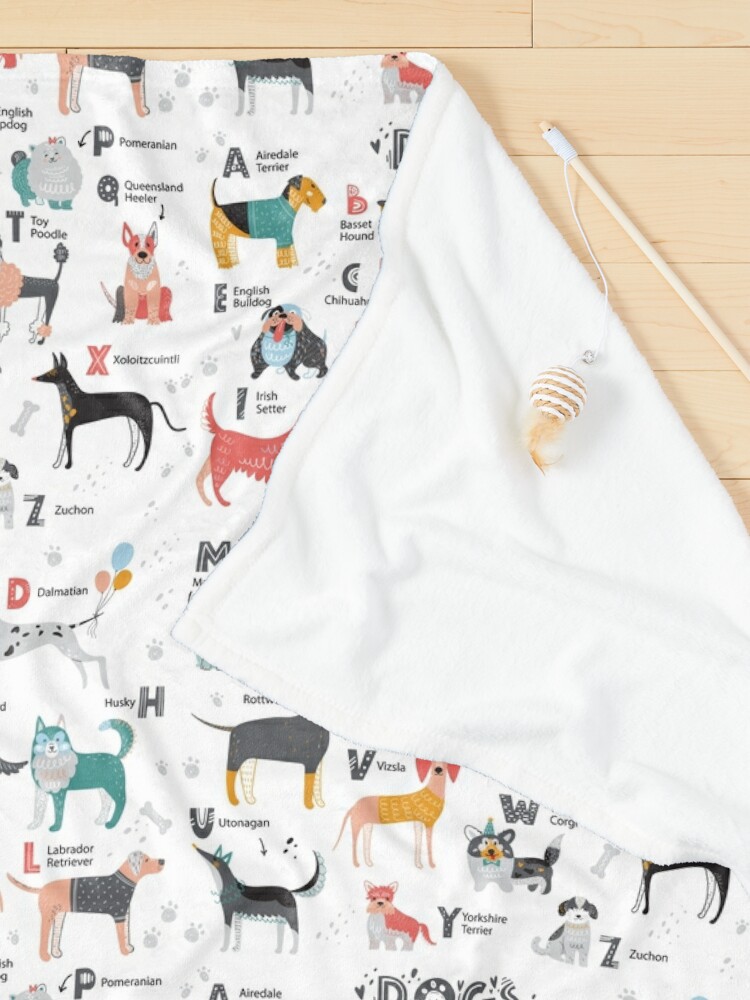 Alternate view of Doggo Alphabet Pet Blanket