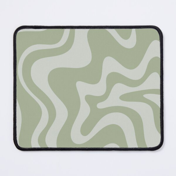 Item preview, Liquid Swirl Contemporary Abstract Pattern in Sage Green and Light Silver Sage Grey designed and sold by kierkegaard.