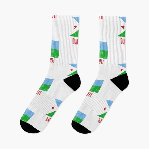 Item preview,  Flag of Djibouti "Grunge" look. designed and sold by KTSubz Faith & Fun Designs.