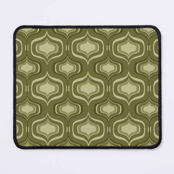 Item preview, Mid-Century Modern Art 10.0 Avocado Geometric Pattern designed and sold by Old Urban Farmhouse Design Studio.