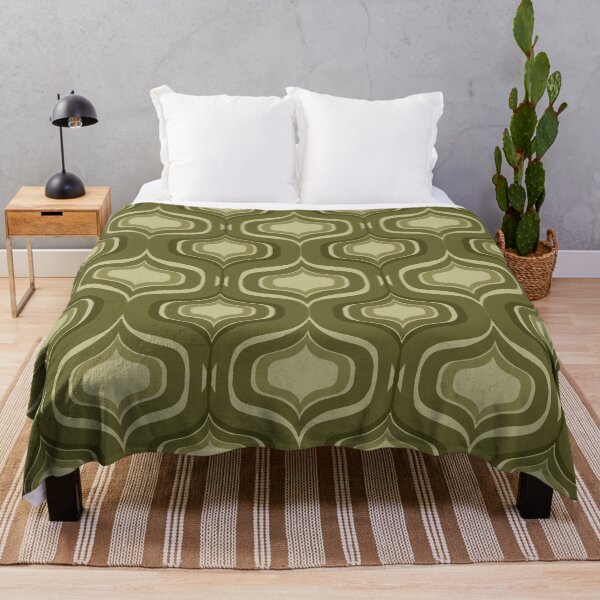 Item preview, Mid-Century Modern Art 10.0 Avocado Geometric Pattern designed and sold by Old Urban Farmhouse Design Studio.