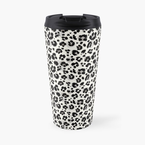 Snow Leopard Skin Travel Coffee Mug
