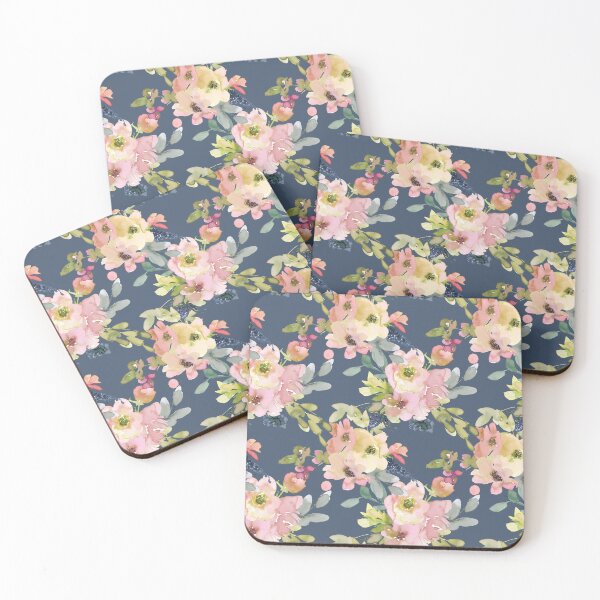 Item preview, BLUE FLORAL WATERCOLOR designed and sold by alastres.