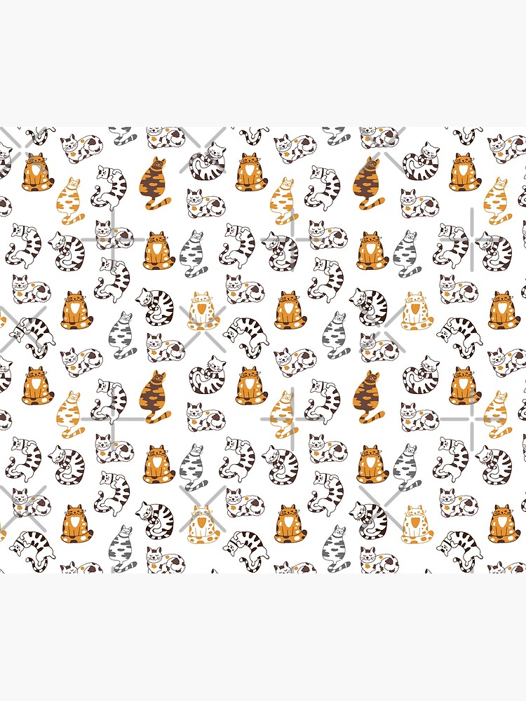 Pattern Cute Animal Friendly Cats  by OutcastBrain