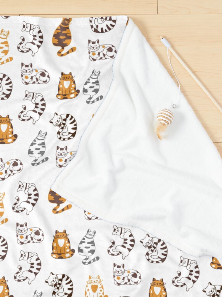 Alternate view of Pattern Cute Animal Friendly Cats Pet Blanket
