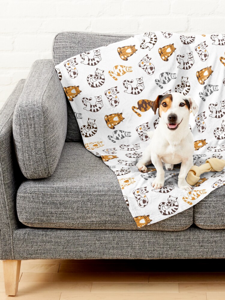 Alternate view of Pattern Cute Animal Friendly Cats Pet Blanket