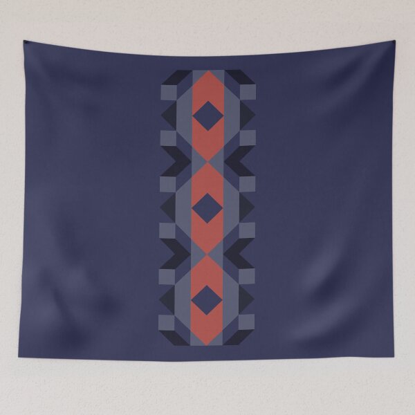 Item preview, Textile Inspired Pattern - Blue & Red designed and sold by boltjesdesign.