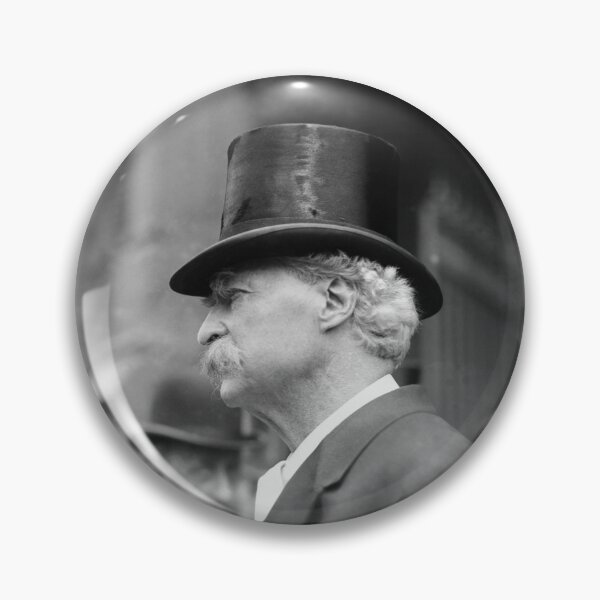Item preview, Mark Twain Wearing A Top Hat designed and sold by warishellstore.