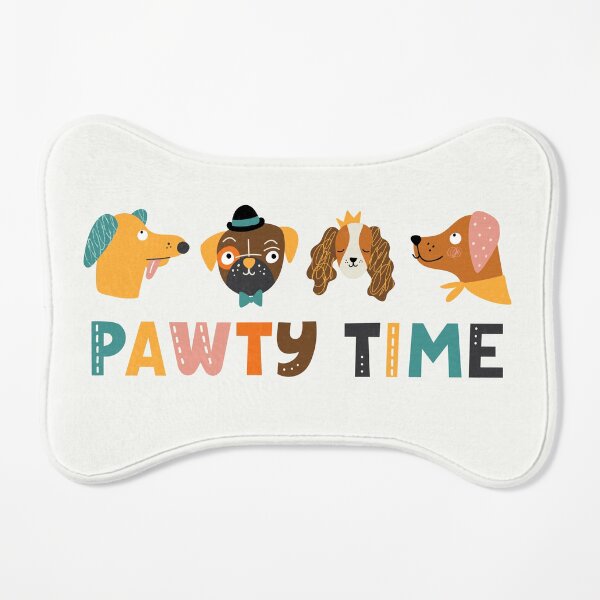 Dog Pawty Time Dog Mat