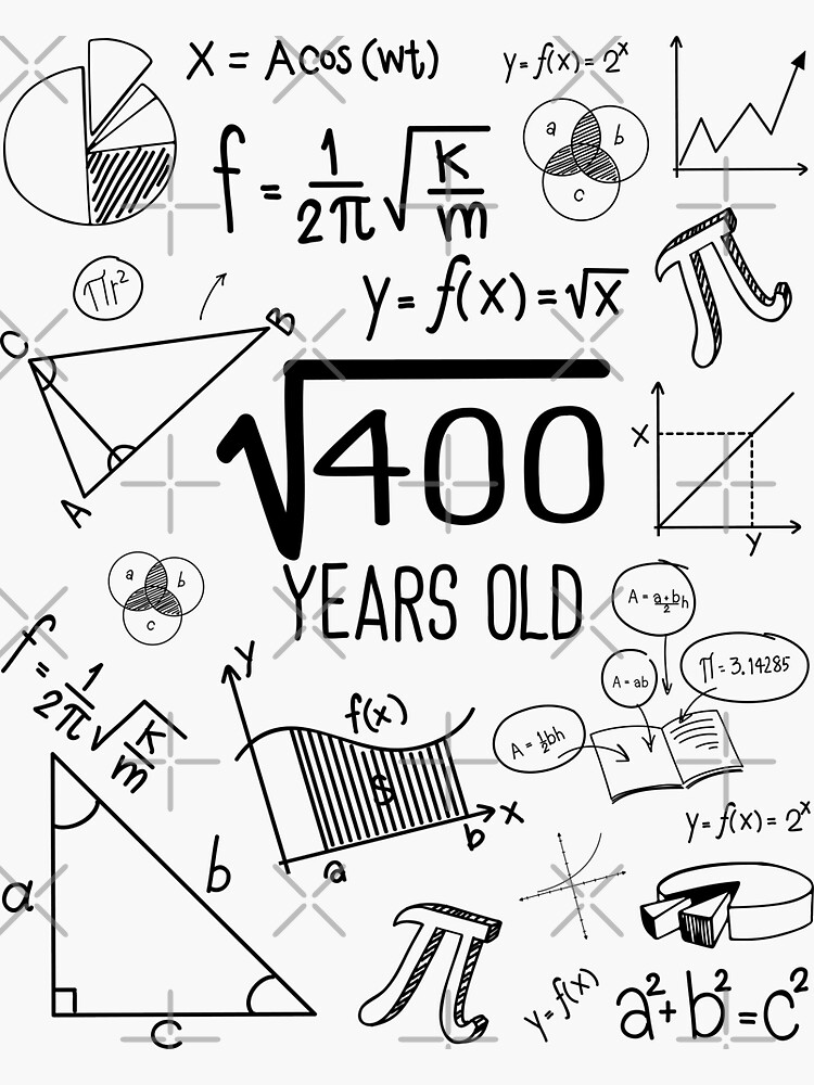 square-root-of-400-years-old-20th-birthday-20-year-old-gifts-math