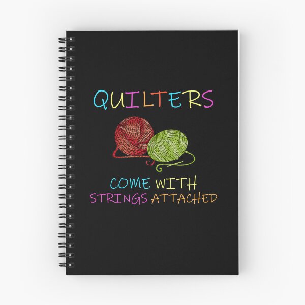 Item preview, Quilters Come With Strings Attached | Funny Quilting Quote designed and sold by SomeDesignThing.