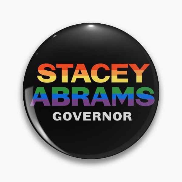 Item preview, Stacey Abrams 2026 Georgia Governor LGBT Gay Pride Rainbow  designed and sold by YikesForever.