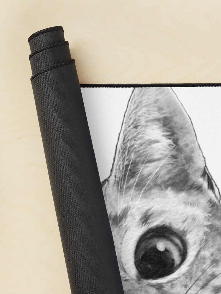 Alternate view of sneaky cat Mouse Pad