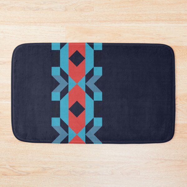 Item preview, Textile Inspired Pattern - Turquoise, Blue & Red designed and sold by boltjesdesign.