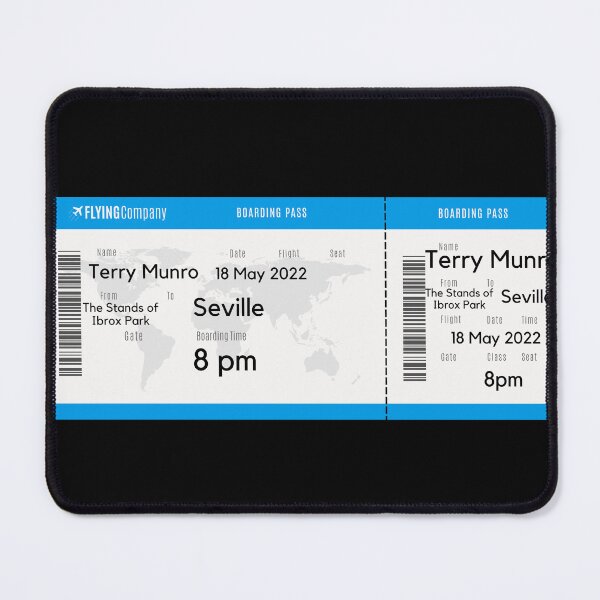 Item preview, Terry Munro Boarding Pass designed and sold by RFCZines.