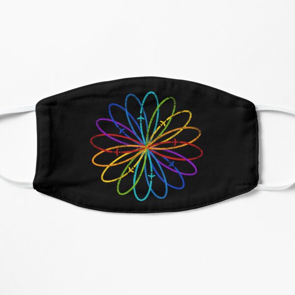 Infinite Rainbow Flower Flight Flat Mask