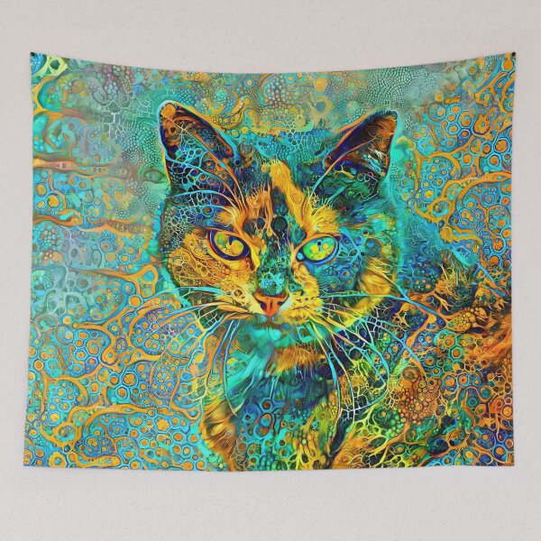 Item preview, Abstract Art | Deep Style abstraction cat designed and sold by blackhalt.