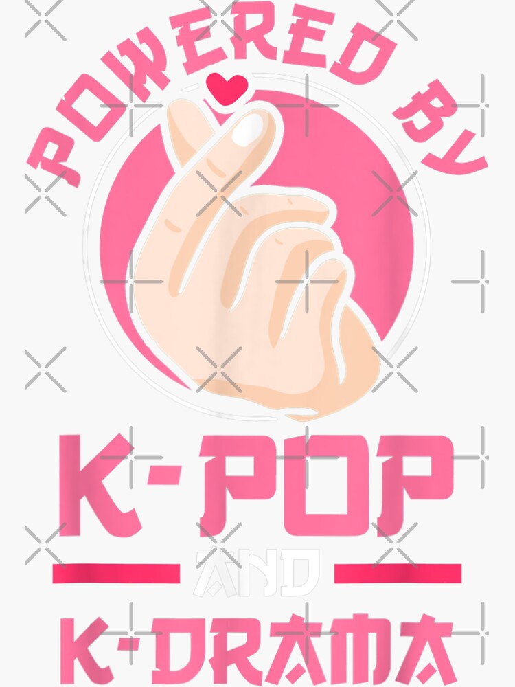 Sticker for Sale avec l'œuvre « Propulsé par K-Pop, Pop coréenne