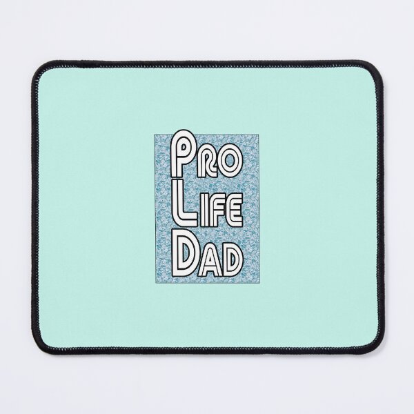 Item preview, Water Blue clear, Pro Life Dad Line retro letters designed and sold by Patrick Chastain.