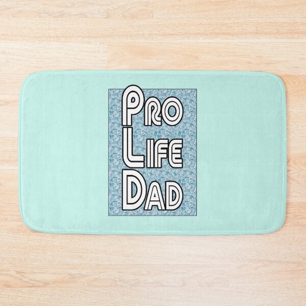 Item preview, Water Blue clear, Pro Life Dad Line retro letters designed and sold by Patrick Chastain.