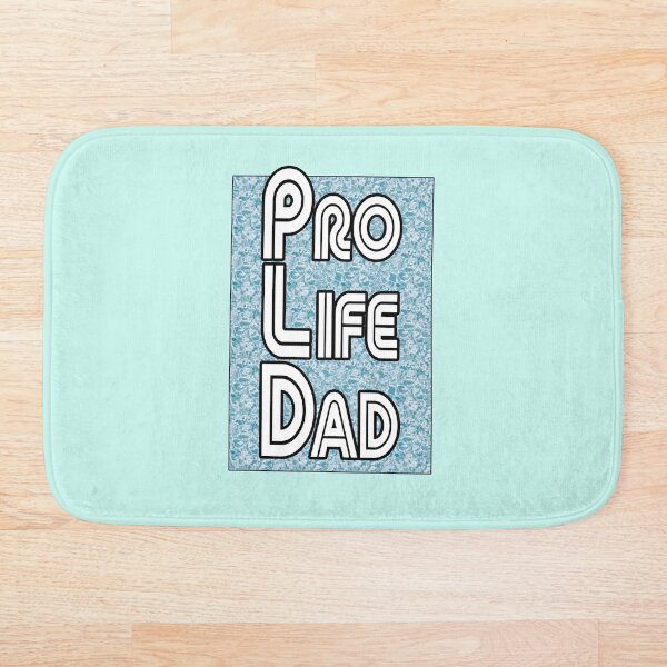 Item preview, Water Blue clear, Pro Life Dad Line retro letters designed and sold by Patrick Chastain.