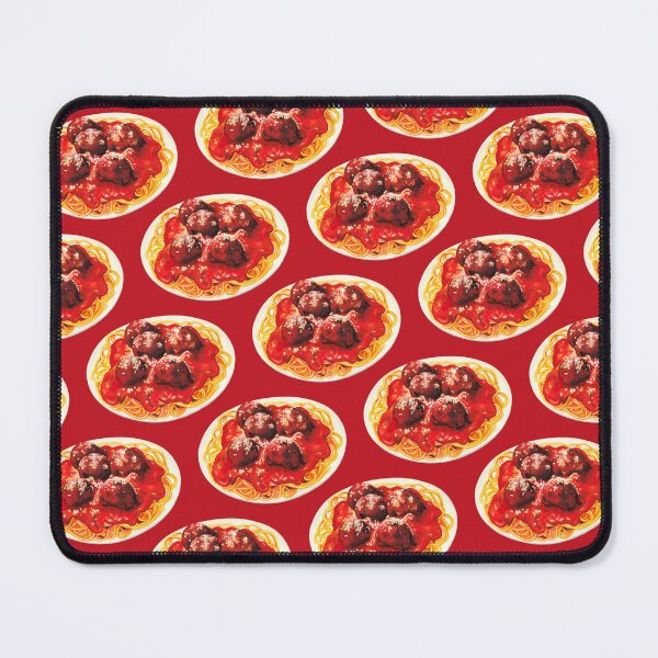 Item preview, Spaghetti & Meatballs Pattern - Red designed and sold by Kelly  Gilleran.