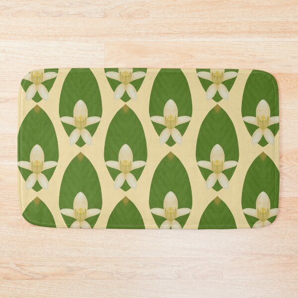 Item preview, Abstract Lemon Flower & Leaf Pattern designed and sold by Old Urban Farmhouse Design Studio.
