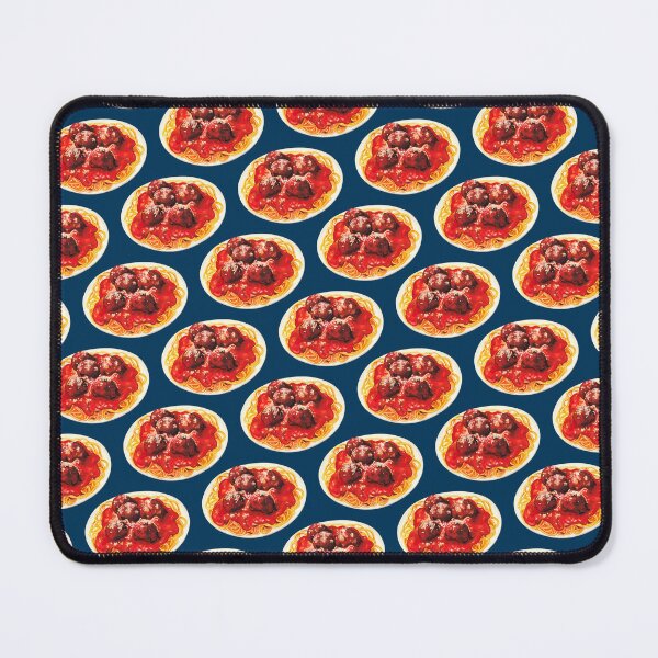 Item preview, Spaghetti & Meatballs Pattern - Blue designed and sold by Kelly  Gilleran.