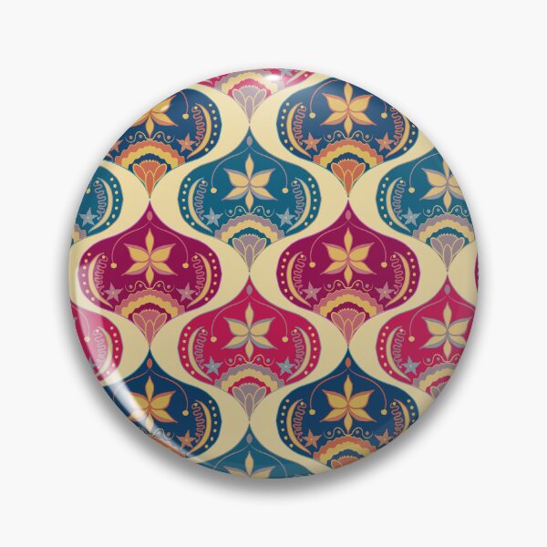 Item preview, Bohemian Indian Ogee Pattern 1.0 designed and sold by Old Urban Farmhouse Design Studio.