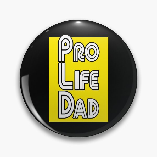 Item preview, Yellow box, Pro Life Dad Line retro letters designed and sold by Patrick Chastain.