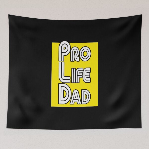 Item preview, Yellow box, Pro Life Dad Line retro letters designed and sold by Patrick Chastain.