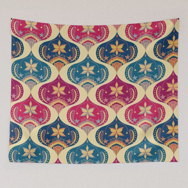 Item preview, Bohemian Indian Ogee Pattern 1.0 designed and sold by Old Urban Farmhouse Design Studio.