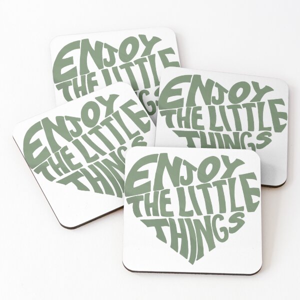 Item preview, Enjoy the little things, inspirational quote  designed and sold by Sanaura.