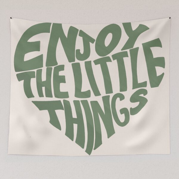 Item preview, Enjoy the little things, inspirational quote  designed and sold by Sanaura.