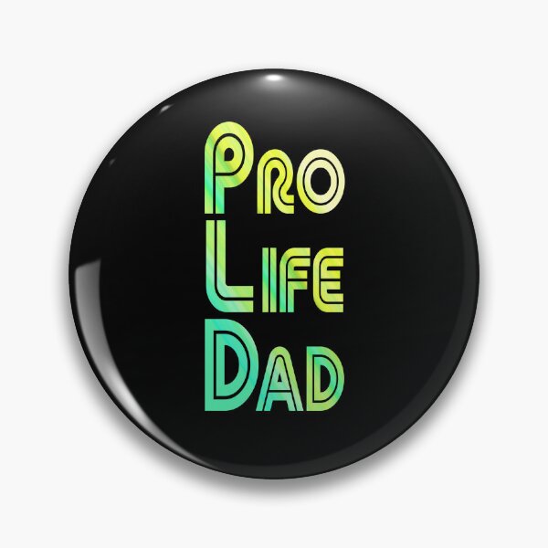 Item preview, Green and Yellow, Pro Life Dad Line retro letters designed and sold by Patrick Chastain.