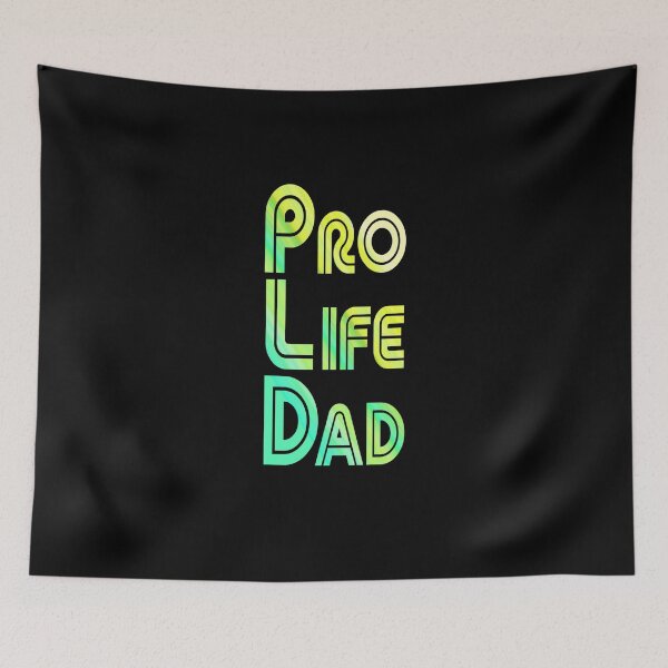 Item preview, Green and Yellow, Pro Life Dad Line retro letters designed and sold by Patrick Chastain.