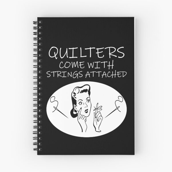 Item preview, Quilters Come With Strings Attached | Funny Vintage Woman Art designed and sold by SomeDesignThing.