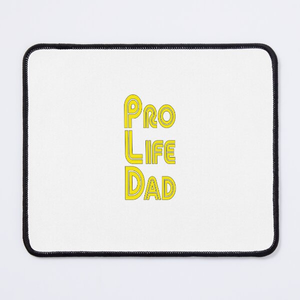 Item preview, Yellow black stroke, Pro Life Dad Line retro letters designed and sold by Patrick Chastain.