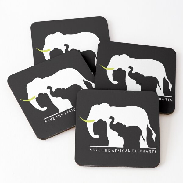 Item preview, Save the African Elephants (Black Background) designed and sold by TheKohakuDragon.