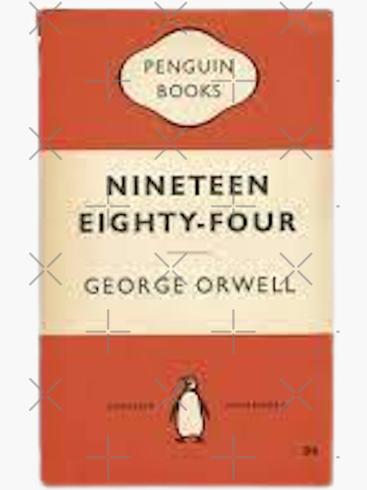 "Penguin Classic Nineteen Eighty Four By George Orwell " Sticker By ...