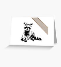Raccoon - Critter Love Collection 6 of 6 Greeting Card