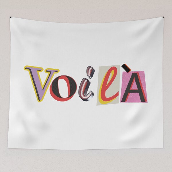 Item preview, Voilà cute French word  designed and sold by wordsup.