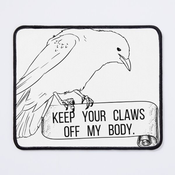 Item preview, pro-choice abortion rights crow designed and sold by TheWaterBirds.