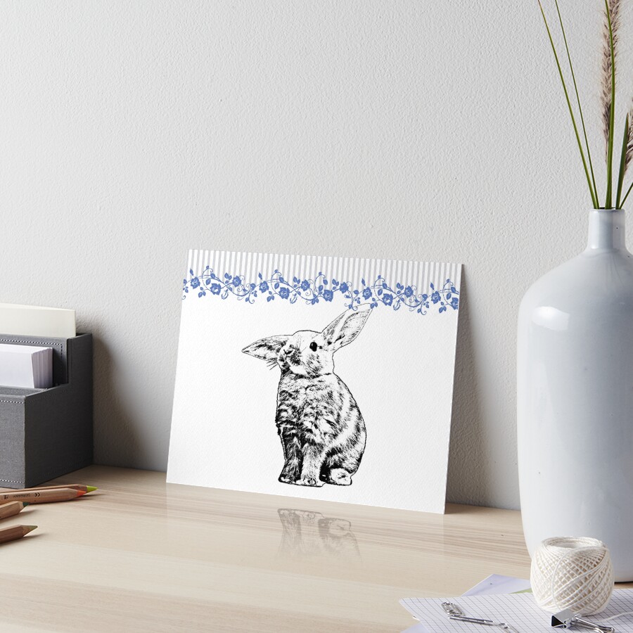 Bunny - Critter Love Collection 3 of 6 Art Board Print
