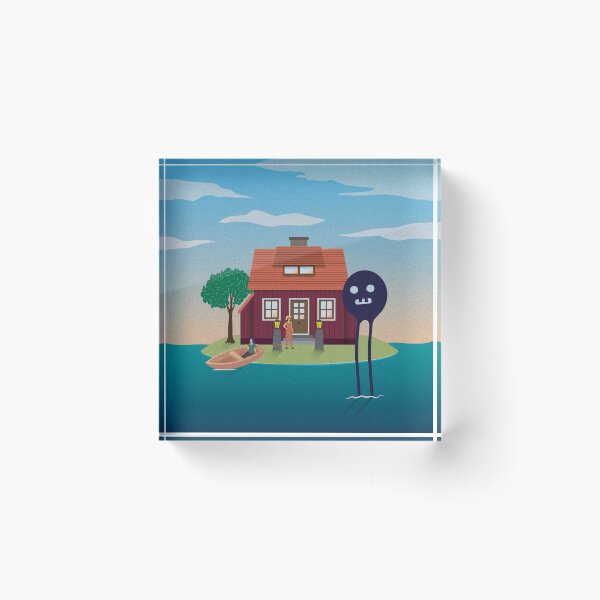Item preview, A Monster Visits The Island designed and sold by thevectorhead.