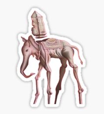 Dali elephant drawing Sticker