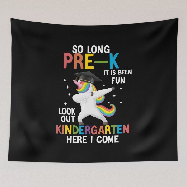 Item preview,  Kids So Long Pre-K Kindergarten Here I Come Unicorn Graduation designed and sold by AMERZAGUE DESIGN.